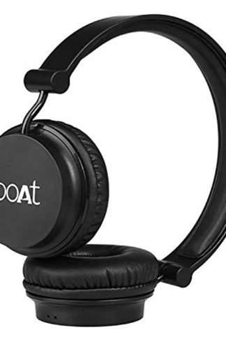 boAt Rockerz 400 Bluetooth On-Ear Headphone with Mic(Carbon Black)