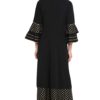 Women's Black Poly Crepe Anarkali Kurta - Image 4