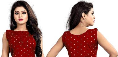 Women's silk anarkali long gown - Image 6
