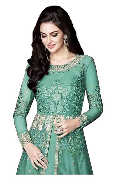 Soft Silk Inner Semi-Stitched Free size Gown for women - Image 5