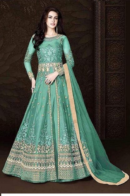 Soft Silk Inner Semi-Stitched Free size Gown for women - Image 3