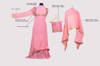 Women's Embroidered Anarkali Semi Stitched Gown - Image 4