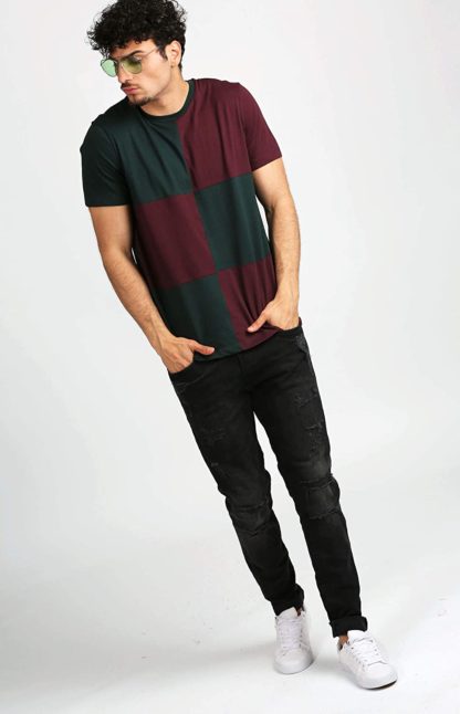 Men's Regular Fit Cotton T Shirt-(Green) - Image 3