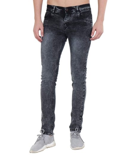 Hill Turner Slim Grey Jeans For Men - Image 3