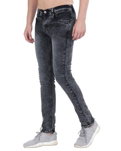 Hill Turner Slim Grey Jeans For Men - Image 4