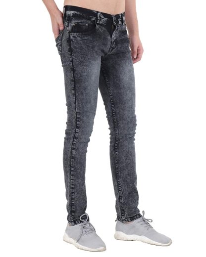 Hill Turner Slim Grey Jeans For Men - Image 7