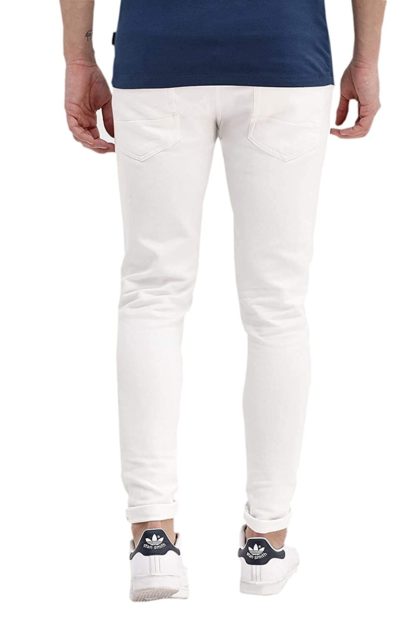 Men White Slim & Ankle fit Jeans - Image 3