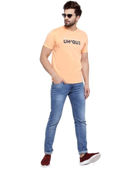Cantabil Men's Carbon Blue Narrow Fit Jeans - Image 4