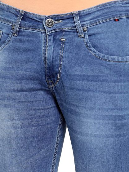 Cantabil Men's Carbon Blue Narrow Fit Jeans - Image 6