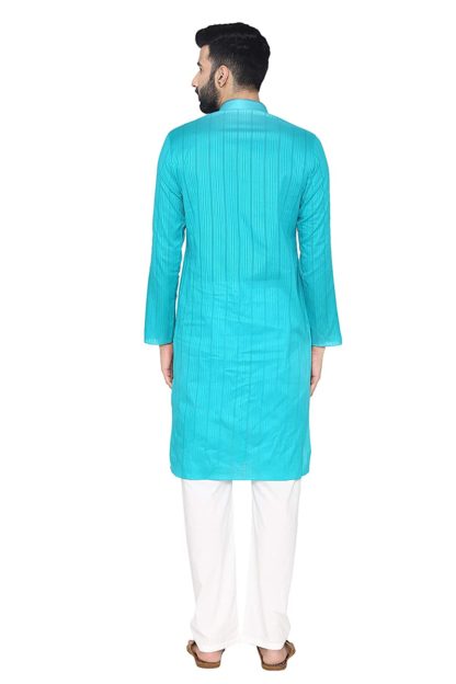 Manyavar Men's Blended Kurta & Pyjama Set - Image 5