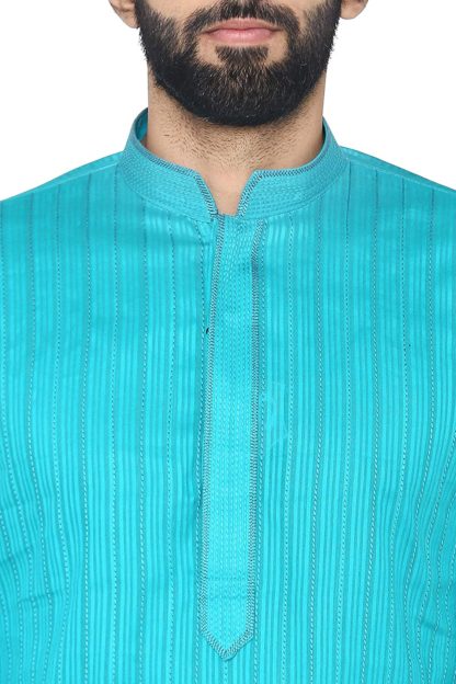 Manyavar Men's Blended Kurta & Pyjama Set - Image 6