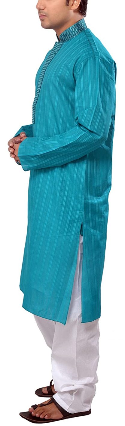 Manyavar Men's Cotton Kurta & Pyjama Set - Image 5