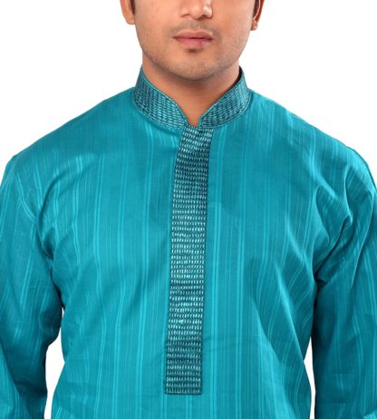 Manyavar Men's Cotton Kurta & Pyjama Set - Image 7