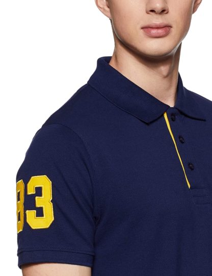 Men's Blue Polo T-shirt - Image 4