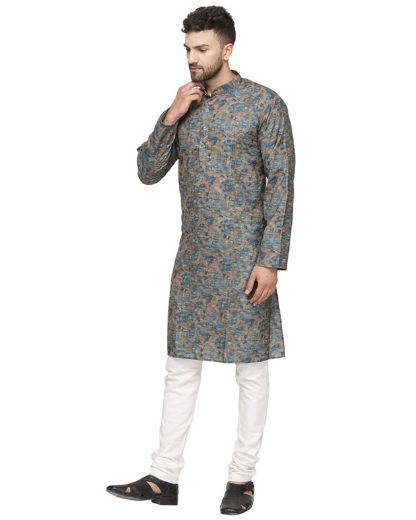 Men's Cotton Printed kurta pajama - Image 3