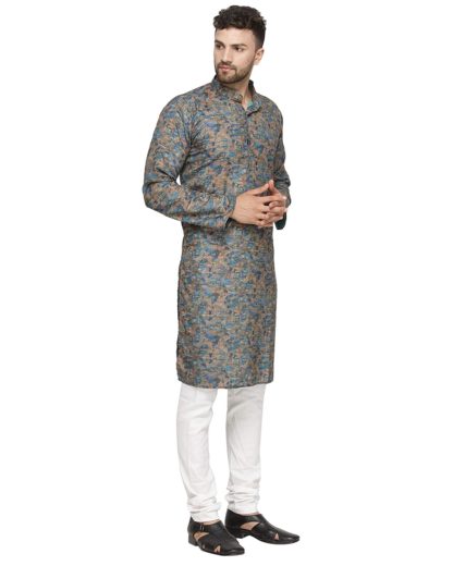 Men's Cotton Printed kurta pajama - Image 4