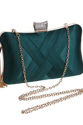 Women's Elegant Tassel Velvet Evening Party Clutch Bags