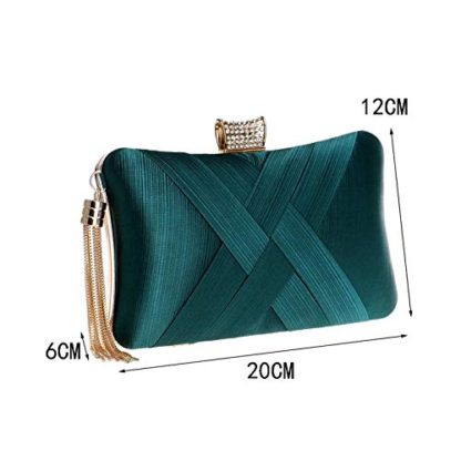 Women’s Elegant Tassel Velvet Evening Party Clutch Bags