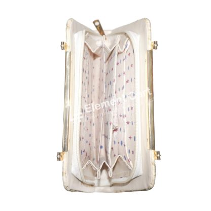 Element Cart Pu Material White Color Clutches for Women