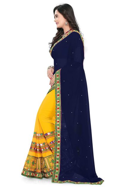 Georgette Saree with Blouse Piece - Image 7