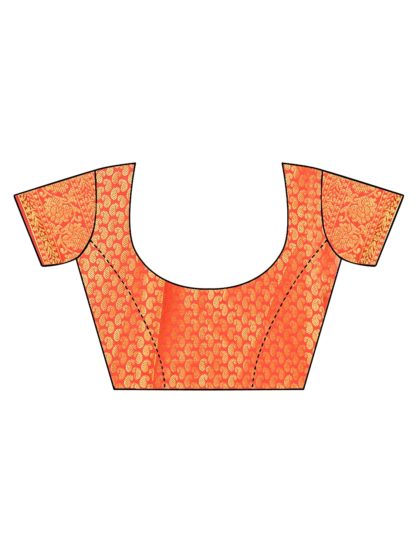 Women's Cotton Silk Banarasi Saree With Blouse Piece - Image 5
