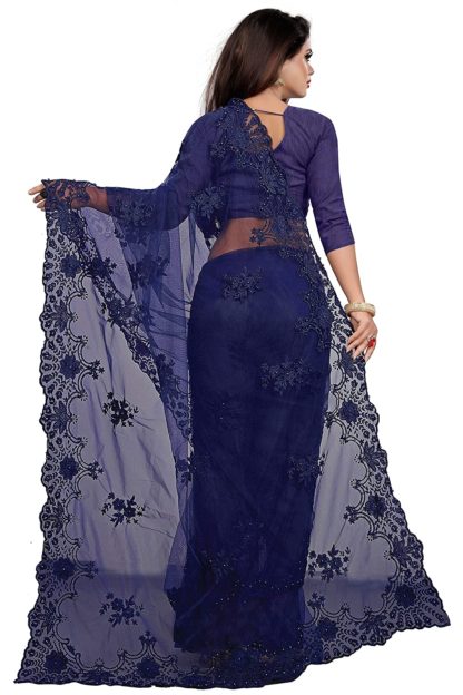 Women's Net Saree - Image 3