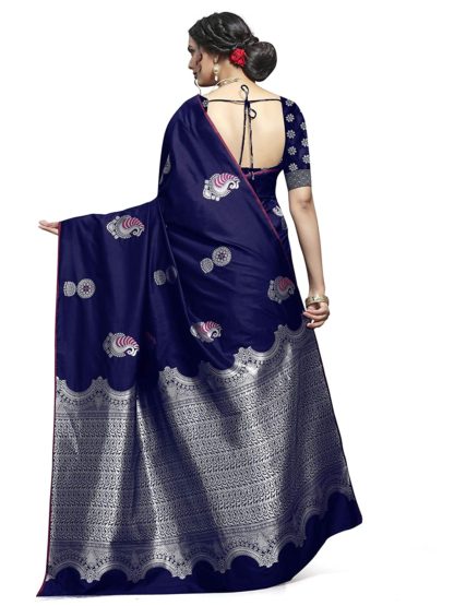 Women's Silk Saree with Blouse Piece - Image 5