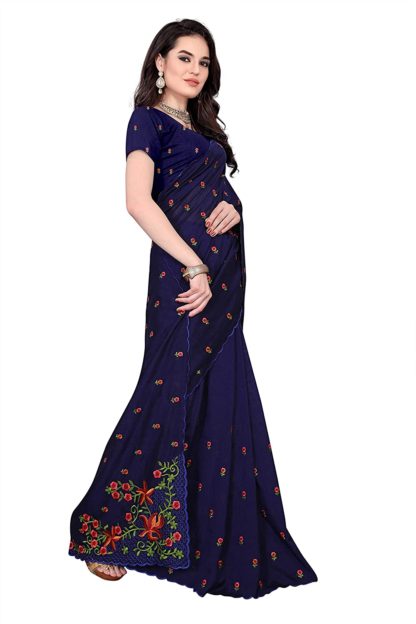 Women’s Silk Blend Saree With Blouse