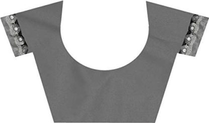 Women's Lycra Saree With Unstitched Blouse Piece - Image 5
