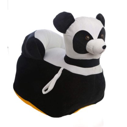 Sana Soft Plush Cushion Panda Shape Baby Sofa Seat(Black and White) - Image 5