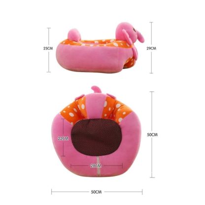 Soft Plush Cotton Cushion Elephant Sofa Seat for Baby - Image 3