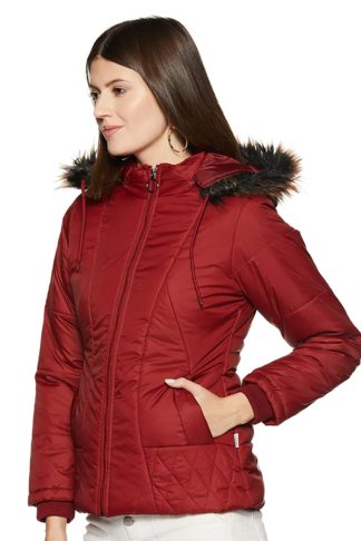 Cazibe Women's Maroon Jacket