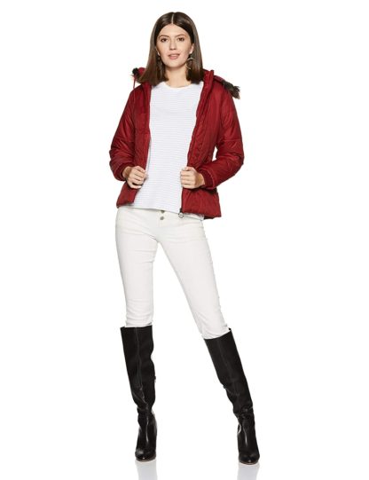 Cazibe Women's Maroon Jacket - Image 7