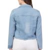 Full Sleeve Blue Solid Women's Denim Jacket… - Image 2